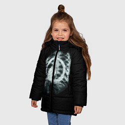 Куртка зимняя для девочки Чужой в желудке, цвет: 3D-красный — фото 2