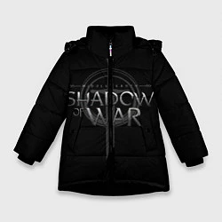 Куртка зимняя для девочки Shadow of War, цвет: 3D-черный