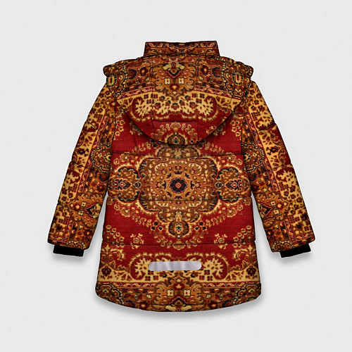 Зимняя куртка для девочки Человек-ковер / 3D-Красный – фото 2