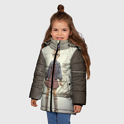 Куртка зимняя для девочки Girl-boy, цвет: 3D-черный — фото 2