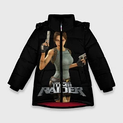 Куртка зимняя для девочки TOMB RAIDER, цвет: 3D-красный