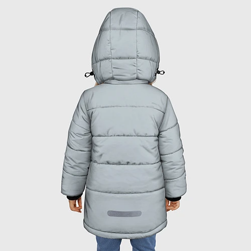 Зимняя куртка для девочки TOMB RAIDER / 3D-Светло-серый – фото 4