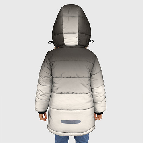Зимняя куртка для девочки Первый снег / 3D-Светло-серый – фото 4