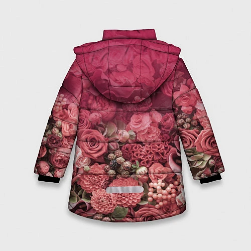 Зимняя куртка для девочки Самый классный руководитель / 3D-Красный – фото 2