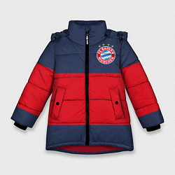 Куртка зимняя для девочки Bayern Munchen - Red-Blue FCB 2022 NEW, цвет: 3D-красный