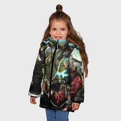 Куртка зимняя для девочки Titanfall, цвет: 3D-черный — фото 2