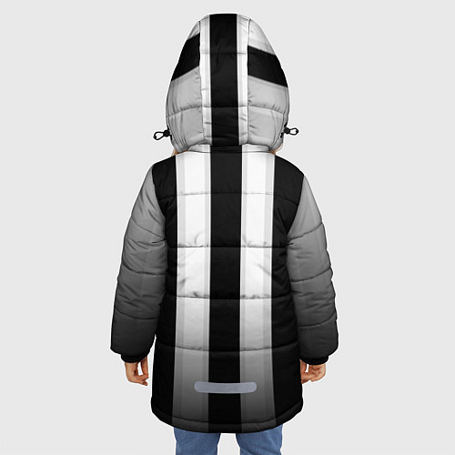 Зимняя куртка для девочки Juventus FC: New logo / 3D-Светло-серый – фото 4
