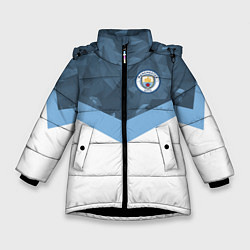 Куртка зимняя для девочки Manchester City FC: Sport, цвет: 3D-черный
