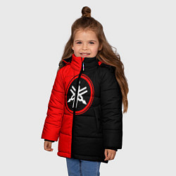 Куртка зимняя для девочки Yamaha, цвет: 3D-черный — фото 2