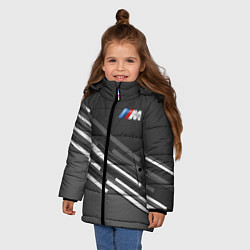 Куртка зимняя для девочки BMW: Sport Line, цвет: 3D-светло-серый — фото 2
