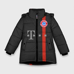 Куртка зимняя для девочки Bayern FC: Black 2018, цвет: 3D-черный