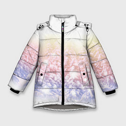 Куртка зимняя для девочки Зимний лес, цвет: 3D-светло-серый
