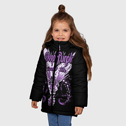 Куртка зимняя для девочки Deep Purple: Greatest Hits, цвет: 3D-черный — фото 2