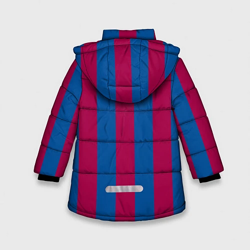 Зимняя куртка для девочки FCB Lionel Messi / 3D-Красный – фото 2