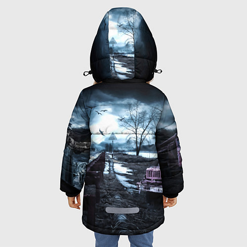 Зимняя куртка для девочки S.T.A.L.K.E.R: Иван / 3D-Светло-серый – фото 4