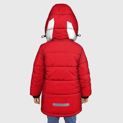 Зимняя куртка для девочки Сборная России: ЧМ 2018 / 3D-Светло-серый – фото 4