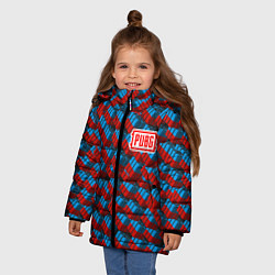 Куртка зимняя для девочки PUBG: Weapon Boxes, цвет: 3D-черный — фото 2
