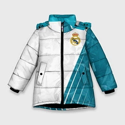 Куртка зимняя для девочки FC Real Madrid: Abstract, цвет: 3D-черный