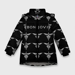 Куртка зимняя для девочки Bon Jovi, цвет: 3D-светло-серый