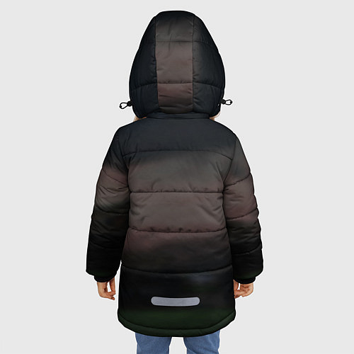 Зимняя куртка для девочки Джанлуиджи Буффон / 3D-Светло-серый – фото 4