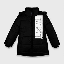 Куртка зимняя для девочки 21 Pilots Logo, цвет: 3D-черный