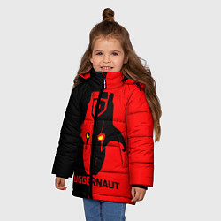 Куртка зимняя для девочки Juggernaut Blood, цвет: 3D-светло-серый — фото 2