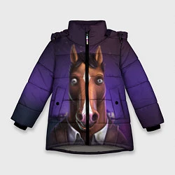 Куртка зимняя для девочки BoJack, цвет: 3D-светло-серый