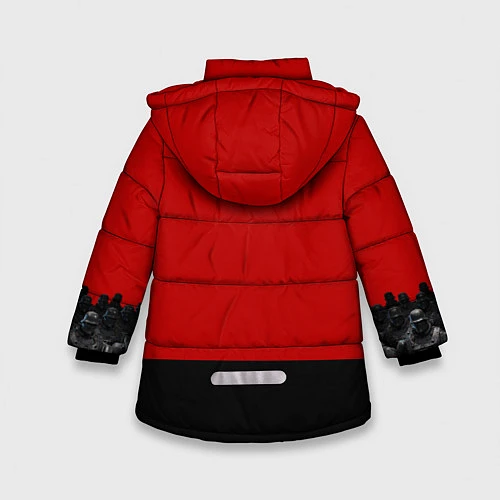 Зимняя куртка для девочки Wolfenstein: Irene Engel / 3D-Красный – фото 2
