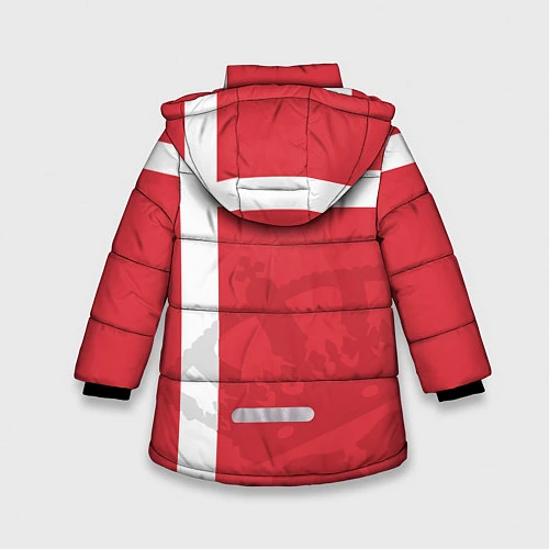 Зимняя куртка для девочки Сборная Сербии / 3D-Светло-серый – фото 2