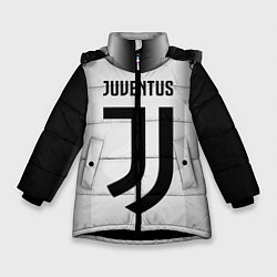 Куртка зимняя для девочки FC Juventus: Silver Original, цвет: 3D-черный