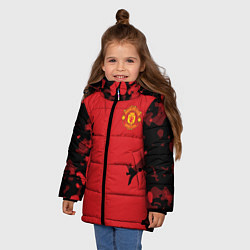 Куртка зимняя для девочки FC Manchester United: Red Original, цвет: 3D-красный — фото 2