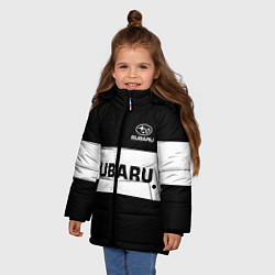 Куртка зимняя для девочки Subaru: Black Sport, цвет: 3D-черный — фото 2