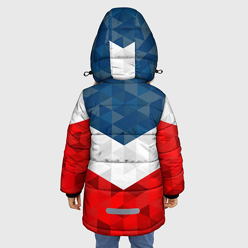 Зимняя куртка для девочки Форма России / 3D-Светло-серый – фото 4