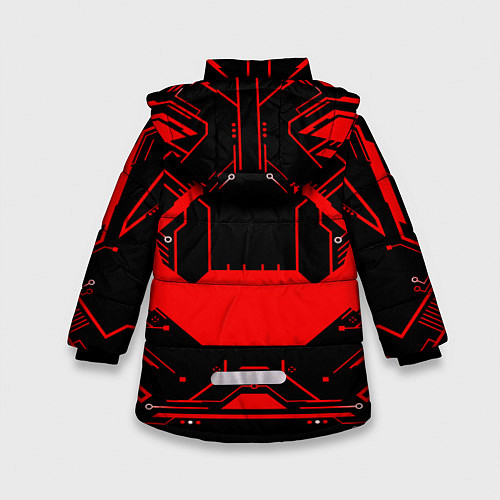 Зимняя куртка для девочки CS:GO - Александр / 3D-Светло-серый – фото 2