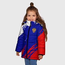 Куртка зимняя для девочки RUSSIA SPORT, цвет: 3D-красный — фото 2