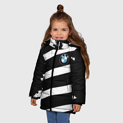 Куртка зимняя для девочки BMW G&W, цвет: 3D-черный — фото 2