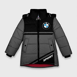 Куртка зимняя для девочки BMW SPORT БМВ СПОРТ, цвет: 3D-красный