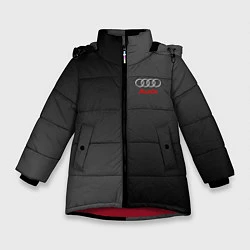 Куртка зимняя для девочки Audi: Metallic Style, цвет: 3D-красный