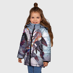 Куртка зимняя для девочки Zero Two, цвет: 3D-черный — фото 2