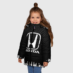 Куртка зимняя для девочки Honda: Black Side, цвет: 3D-черный — фото 2
