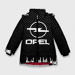 Куртка зимняя для девочки Opel: Black Side, цвет: 3D-красный