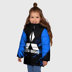 Куртка зимняя для девочки Mitsubishi: Blue Anger, цвет: 3D-светло-серый — фото 2
