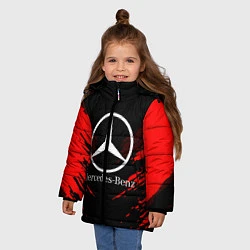 Куртка зимняя для девочки Mercedes-Benz: Red Anger, цвет: 3D-черный — фото 2
