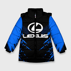 Куртка зимняя для девочки Lexus: Blue Anger, цвет: 3D-черный