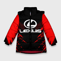 Куртка зимняя для девочки Lexus: Red Anger, цвет: 3D-красный