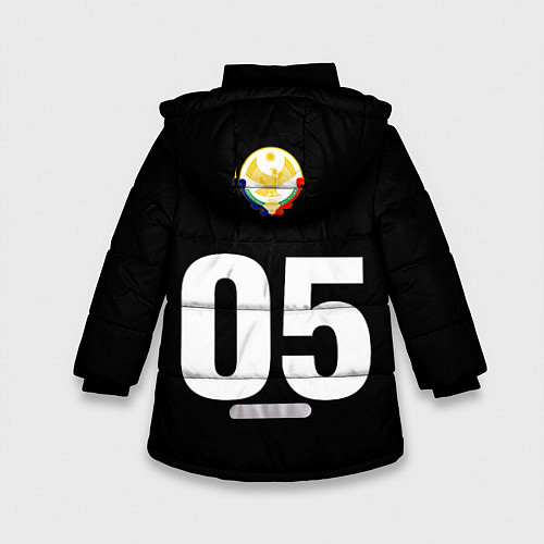 Зимняя куртка для девочки Eagle Khabib / 3D-Светло-серый – фото 2