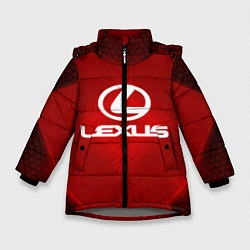 Куртка зимняя для девочки Lexus: Red Light, цвет: 3D-светло-серый