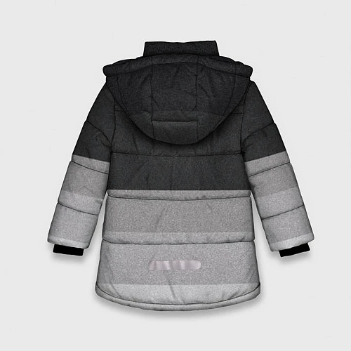 Зимняя куртка для девочки ФК Бавария: Серый стиль / 3D-Красный – фото 2