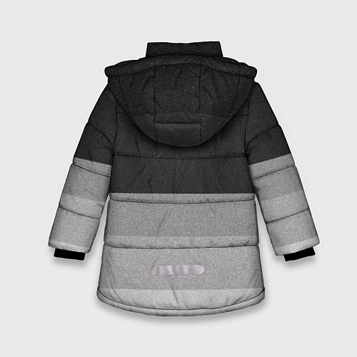 Зимняя куртка для девочки ФК Интер: Серый стиль / 3D-Светло-серый – фото 2