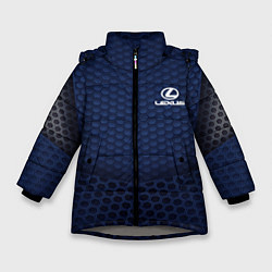 Куртка зимняя для девочки Lexus: Sport Motors, цвет: 3D-светло-серый